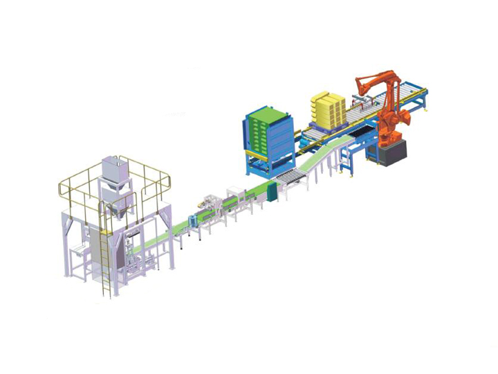 SWJ-800D Series Fully Automatic Weighing, Packaging and Palletizing Production Line
